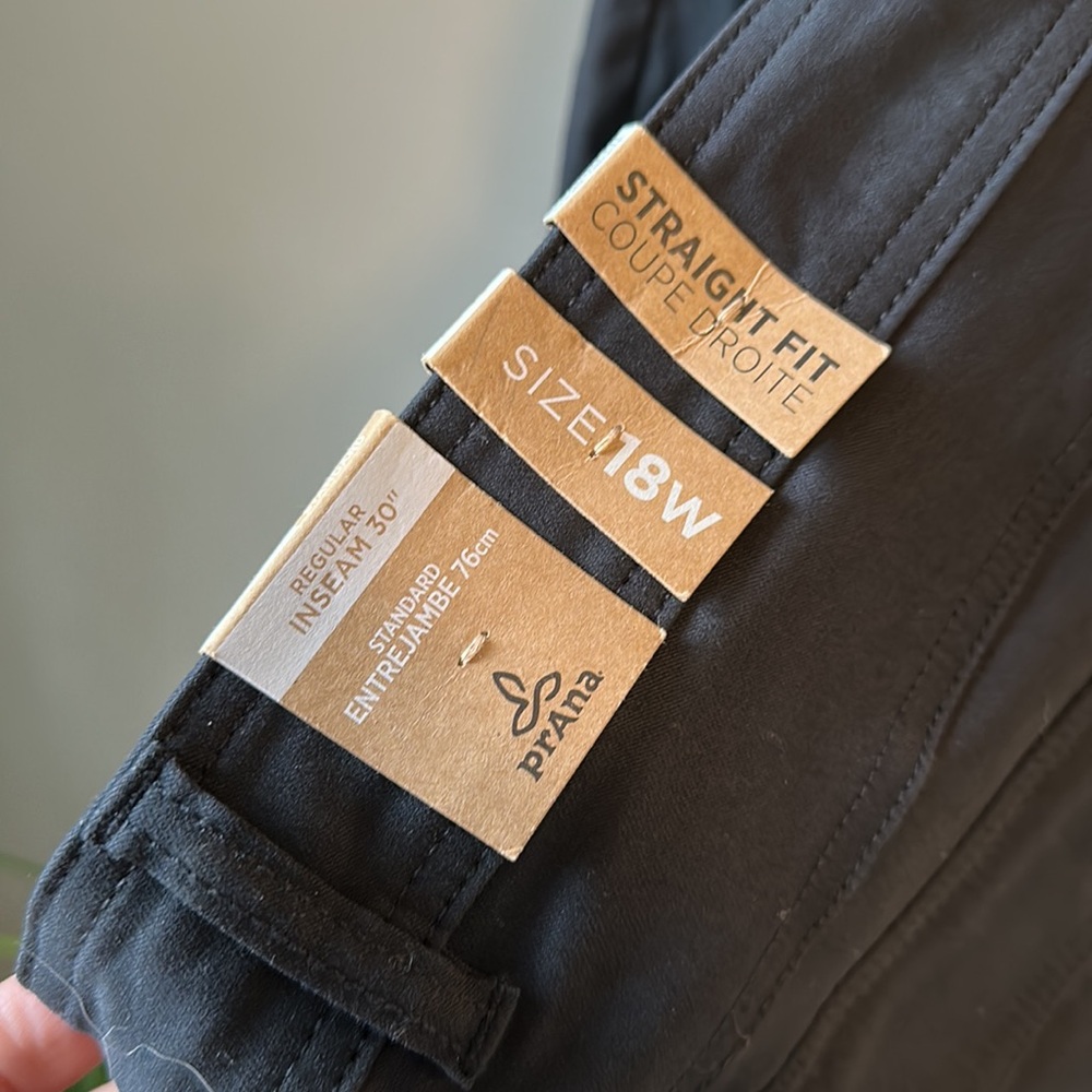 NWT Prana Halle Straight Plus black pants - Picture 4 of 4